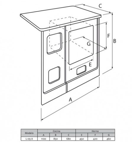 Oferta Cocina de leña Hergom L-09 A